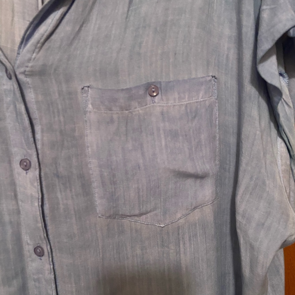 Plus Size Umgee Button Front Blouse - Picture 2 of 8